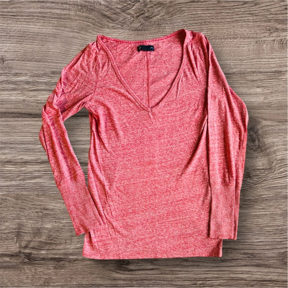 Women's Red AEO V-Neck Top